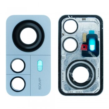 Скло камери для Xiaomi 12 Pro в рамці (Blue) (Original)
