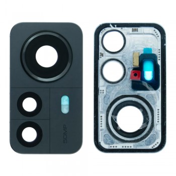 Скло камери для Xiaomi 12 Pro в рамці (Cosmic gray) (Original)