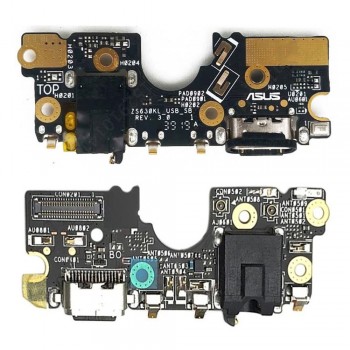 Нижня плата для Asus ZenFone 6 (ZS630KL) з роз’ємом зарядки та мікрофоном