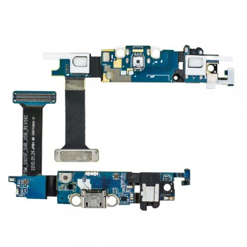 Шлейф для Samsung G925 Galaxy S6 Edge з роз’ємом зарядки та компонентами