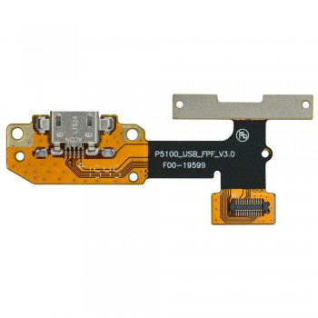 Шлейф для Lenovo YT3-X50 Yoga Tablet 3 з роз’ємом зарядки та кнопками регулювання гучності (ver 3.0)