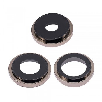 Скло камери для iPhone 14 Pro в рамці (Gold) (Original)