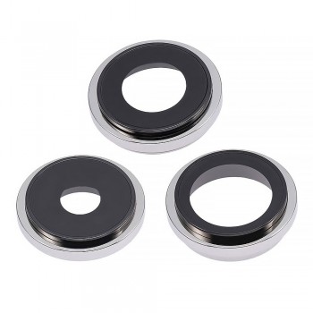 Скло камери для iPhone 14 Pro в рамці (Silver) (Original)