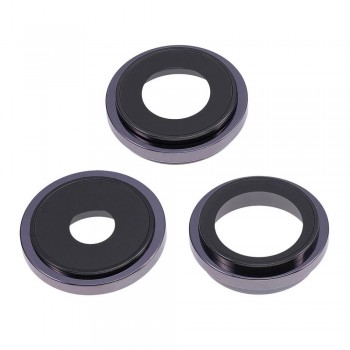 Скло камери для iPhone 14 Pro Max в рамці (Deep purple) (Original)