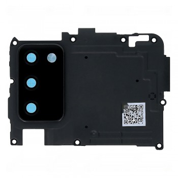 Скло камери для Samsung A025 Galaxy A02s (2021) в рамці (Black)