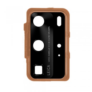Скло камери для Huawei P40 Pro в рамці (Gold)