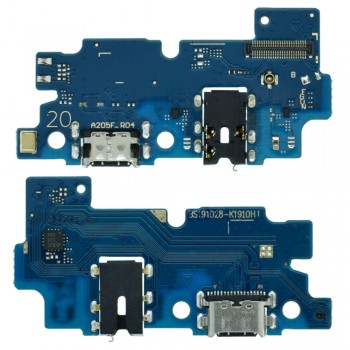 Нижня плата для Samsung A205F Galaxy A20 з роз’ємом зарядки та мікрофоном