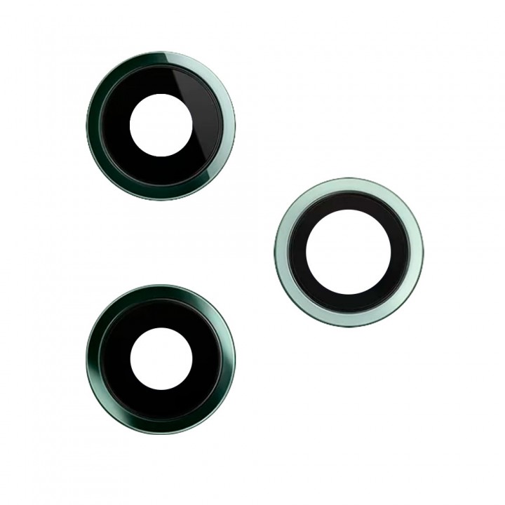 Скло камери для iPhone 11 Pro Max в рамці (Midnight green)