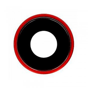 Скло камери для iPhone Xr в рамці (Red) (Original)