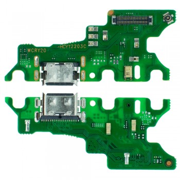 Нижня плата для Huawei Nova 5T (2019) з роз’ємом зарядки та мікрофоном