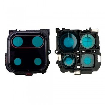 Скло камери для Xiaomi Redmi Note 9S в рамці (Black)