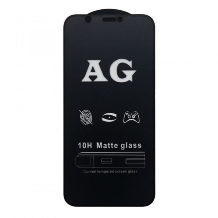 Захисне скло Matte для iPhone 12 (Black)