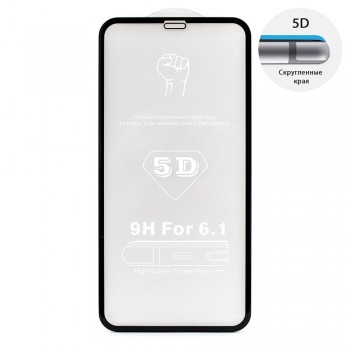 Захисне скло 5D Full Glue для Apple iPhone Xr / 11 (Black)