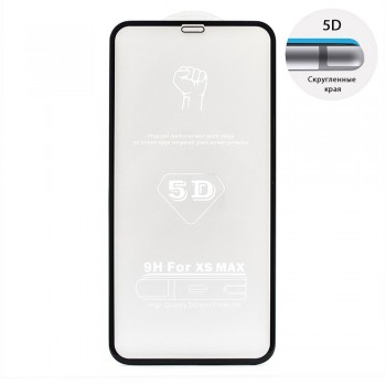 Захисне скло 5D Full Glue для Apple iPhone Xs Max / 11 Pro Max (Black)