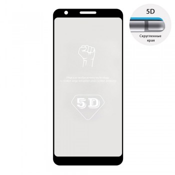 Захисне скло 5D Full Glue для Google Pixel 3A XL (Black)