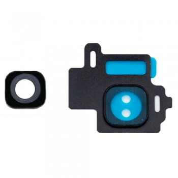 Скло камери для Samsung G950 Galaxy S8 в рамці (Midnight black)