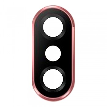 Скло камери для Xiaomi Redmi Note 6 Pro в рамці (Pink)
