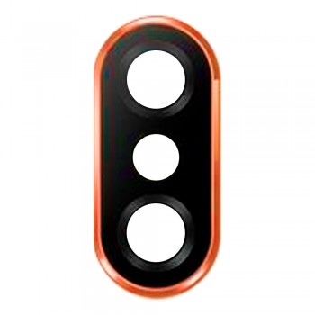 Скло камери для Xiaomi Redmi Note 6 Pro в рамці (Red)