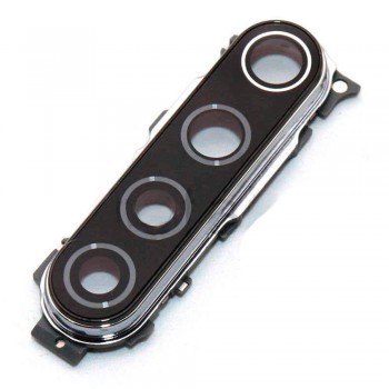 Скло камери для Xiaomi Redmi Note 8 в рамці (Silver)