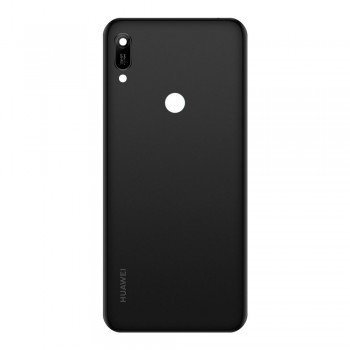 Задня кришка для Huawei Y6 2019 (Black) з вирізом під сканер відбитка пальця