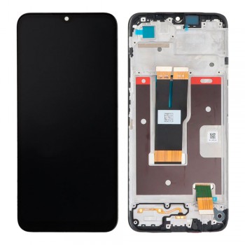 Дисплей для Realme C31 з тачскріном і рамкою (Black) (Original)