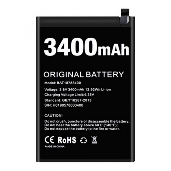 Акумулятор Doogee BAT18783400 для Doogee Y8 (3400 mAh)