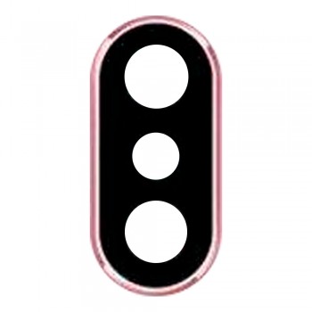 Скло камери для Xiaomi Redmi Note 5 в рамці (Rose)