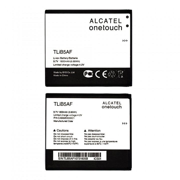 Аккумулятор Alcatel TLiB5AF / CAB1800007C1 (1800 mAh)