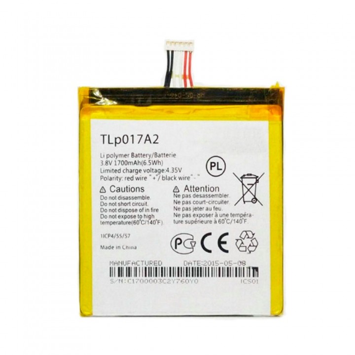 Акумулятор Alcatel TLp017A1 / TLp017A2 (1700 mAh)