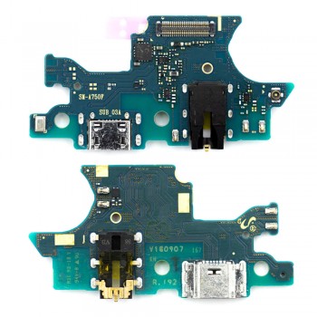 Нижня плата для Samsung A750F Galaxy A7 (2018) з роз’ємом зарядки та мікрофоном (Original)