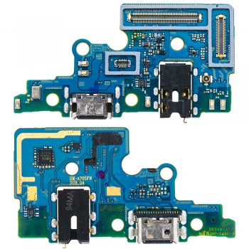 Нижня плата для Samsung A705F Galaxy A70 з роз’ємом зарядки та мікрофоном (Original)