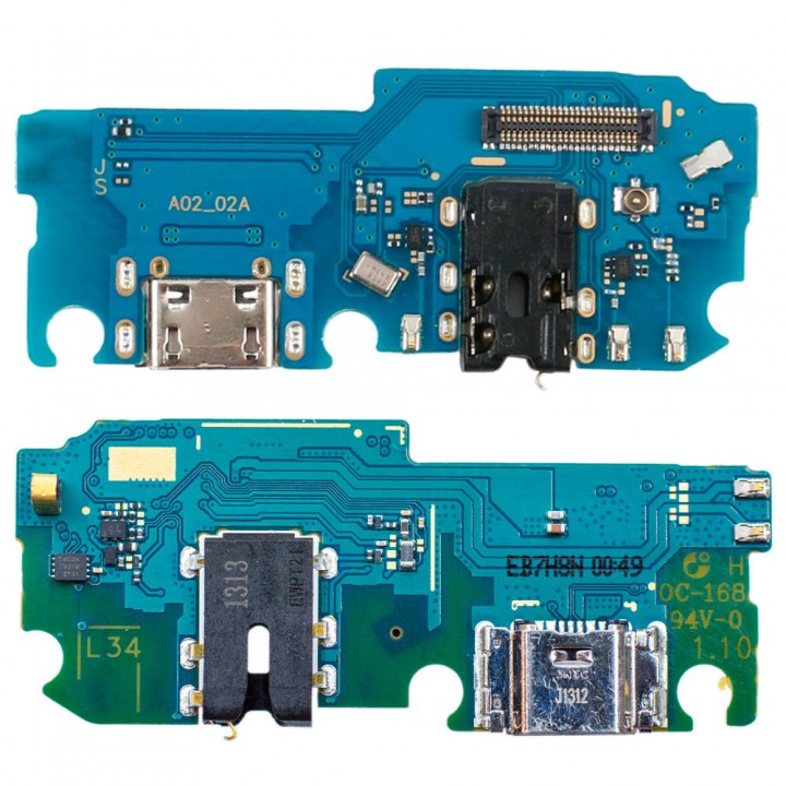 Нижня плата для Samsung A022F Galaxy A02 з роз’ємом зарядки та мікрофоном (Original)