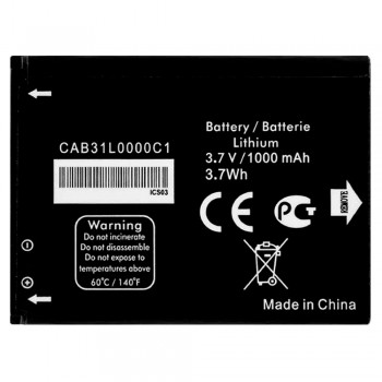 Акумулятор Alcatel CAB31L0000C1 / CAB3120000C1 / CAB31L0000C2 (1000 mAh)