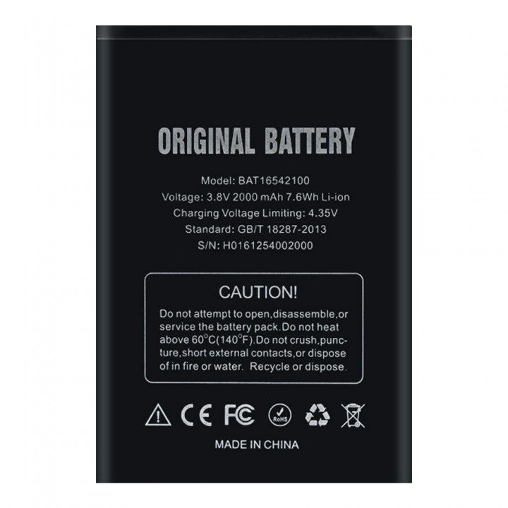Акумулятор Doogee BAT16542100 (2000 mAh)
