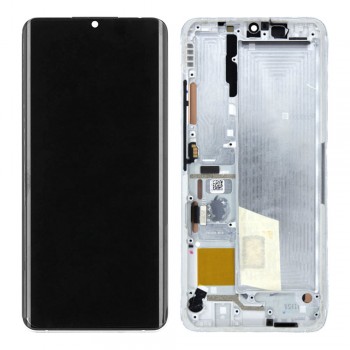 Дисплей для Xiaomi Mi Note 10 Pro з тачскріном і рамкою (White) (Original PRC)