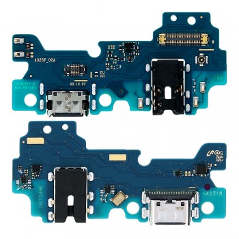 Нижня плата для Samsung A325F Galaxy A32 (4G) з роз’ємом зарядки та мікрофоном (Original)