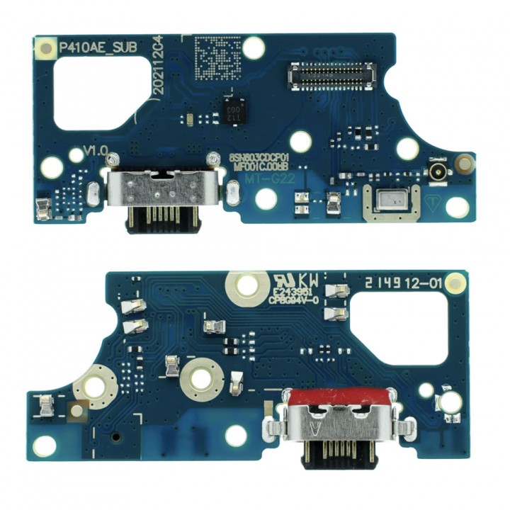 Нижня плата для Motorola Moto E22s з роз’ємом зарядки та мікрофоном