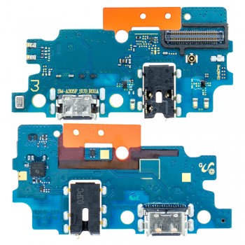 Нижня плата для Samsung A305F Galaxy A30 з роз’ємом зарядки та мікрофоном (Original PRC)