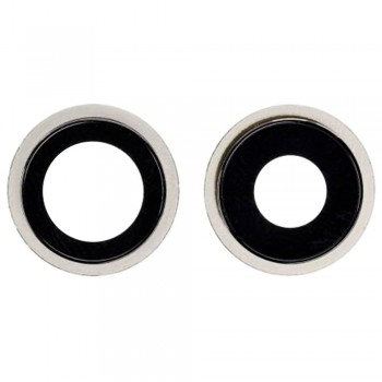 Скло камери для iPhone 12 в рамці (White) (Original)