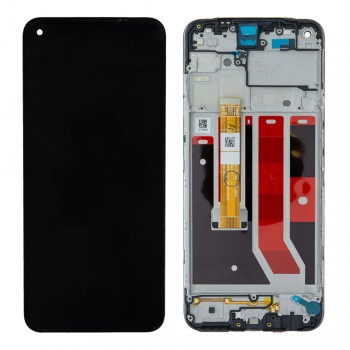 Дисплей для Oppo A53s (2021) з тачскріном і рамкою (Black)