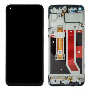 Дисплей для Oppo A53 (4G) з тачскріном і рамкою (Black) (Original)