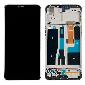 Дисплей для Oppo A5s з тачскріном (Black) в рамці