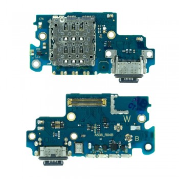 Нижня плата для Samsung A536B Galaxy A53 5G з роз’ємом зарядки та мікрофоном (Original PRC)