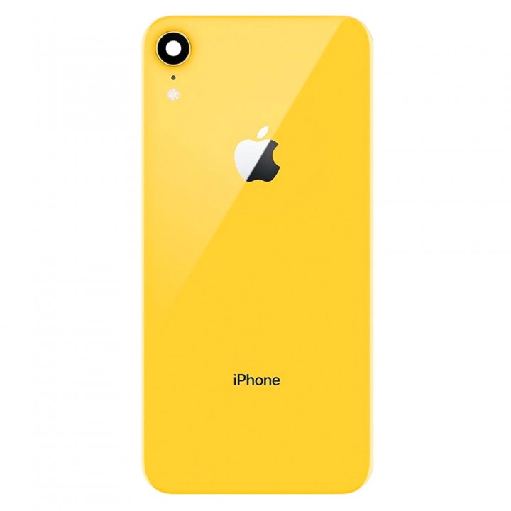 Задняя крышка для iPhone XR (Yellow) (Original PRC) со стеклом камеры