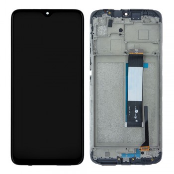 Дисплей для Xiaomi Poco M2 з тачскріном і рамкою (Black) (Original PRC)