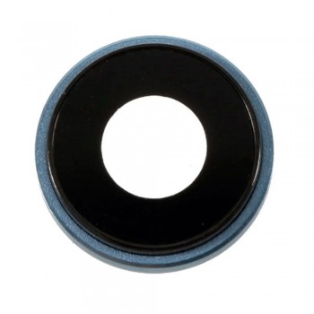 Скло камери для iPhone Xr в рамці (Blue)