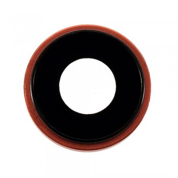 Скло камери для iPhone Xr в рамці (Coral)