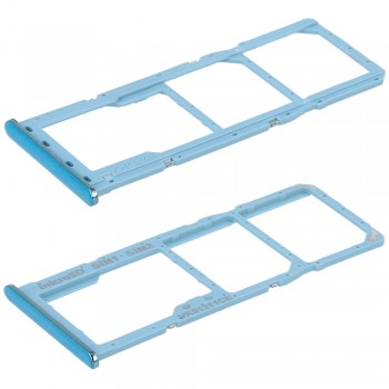 Тримач SIM-карти та MicroSD для Samsung A715 Galaxy A71 (2020) (Blue)