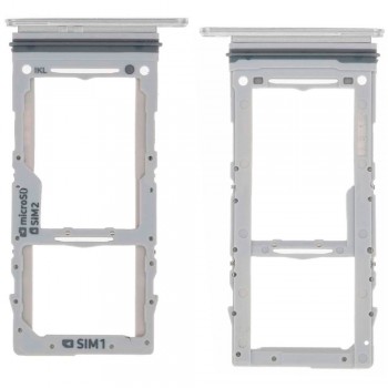 Тримач SIM-карти та MicroSD для Samsung G981 Galaxy S20 5G (Cloud white) Dual Sim