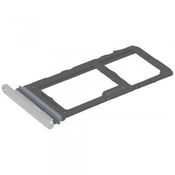 Тримач SIM-карти та MicroSD для Samsung G985 Galaxy S20 Plus (White) Single Sim